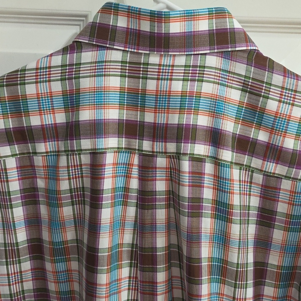 Peter Millar Set Of 2 100% Cotton Collared Button Down Long Sleeve Shirts Large - Picture 11 of 11